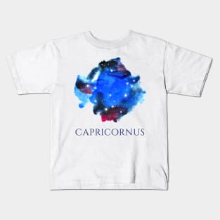 Capricornus Zodiac Sign - Watercolor Star Constellation Kids T-Shirt